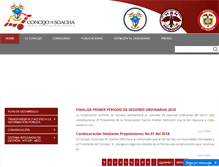 Tablet Screenshot of concejodesoacha.gov.co
